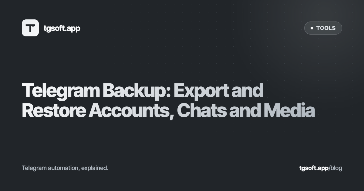 Encrypted archive folders for several Telegram accounts on an operator's disk