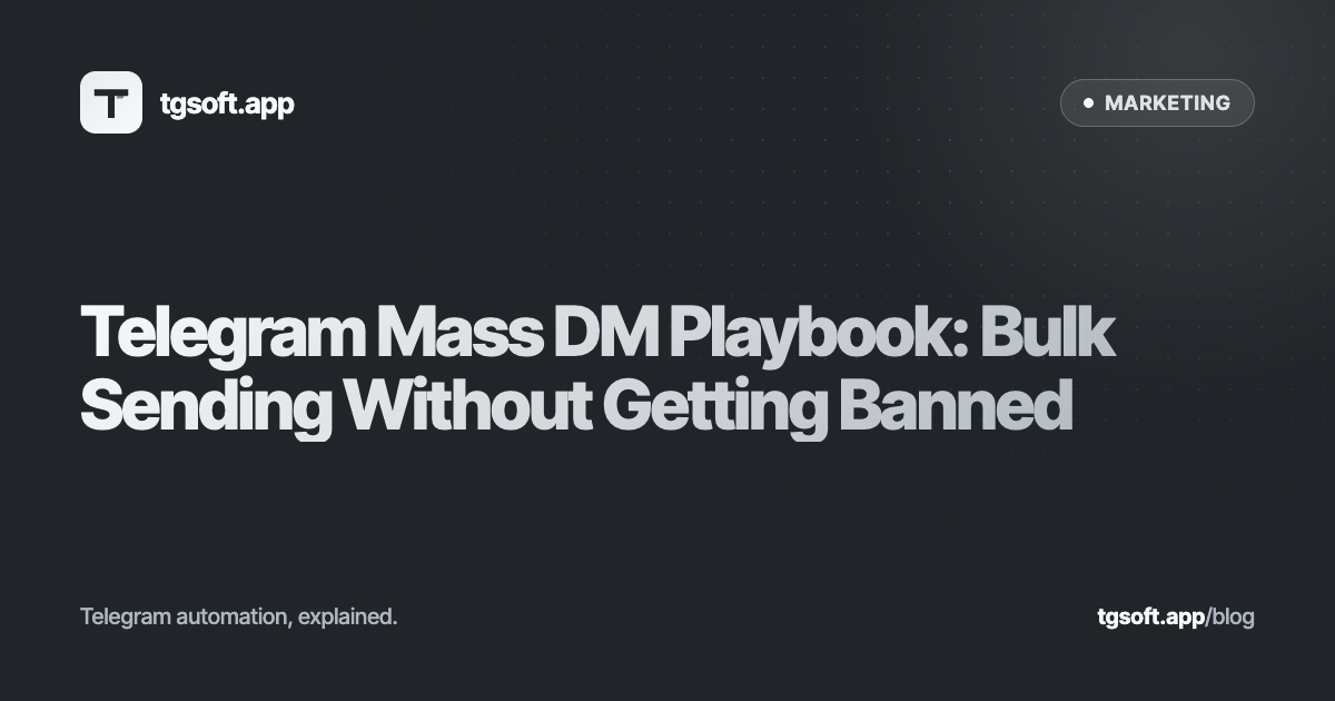 Sender dashboard showing a bulk message campaign spread across many Telegram accounts